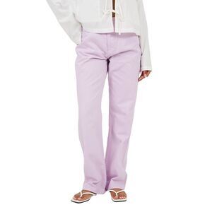 Brave Soul Womens/Ladies Para Mid Rise Straight Leg Jeans / Lilac